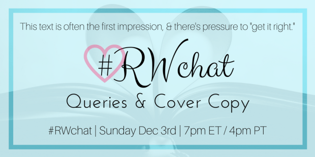romance writer chat topic queries and cover copy